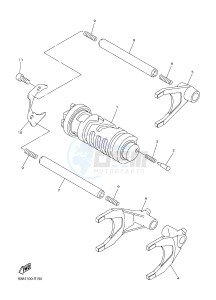 FJR1300AE FJR1300-AE (B961) drawing SHIFT CAM & FORK