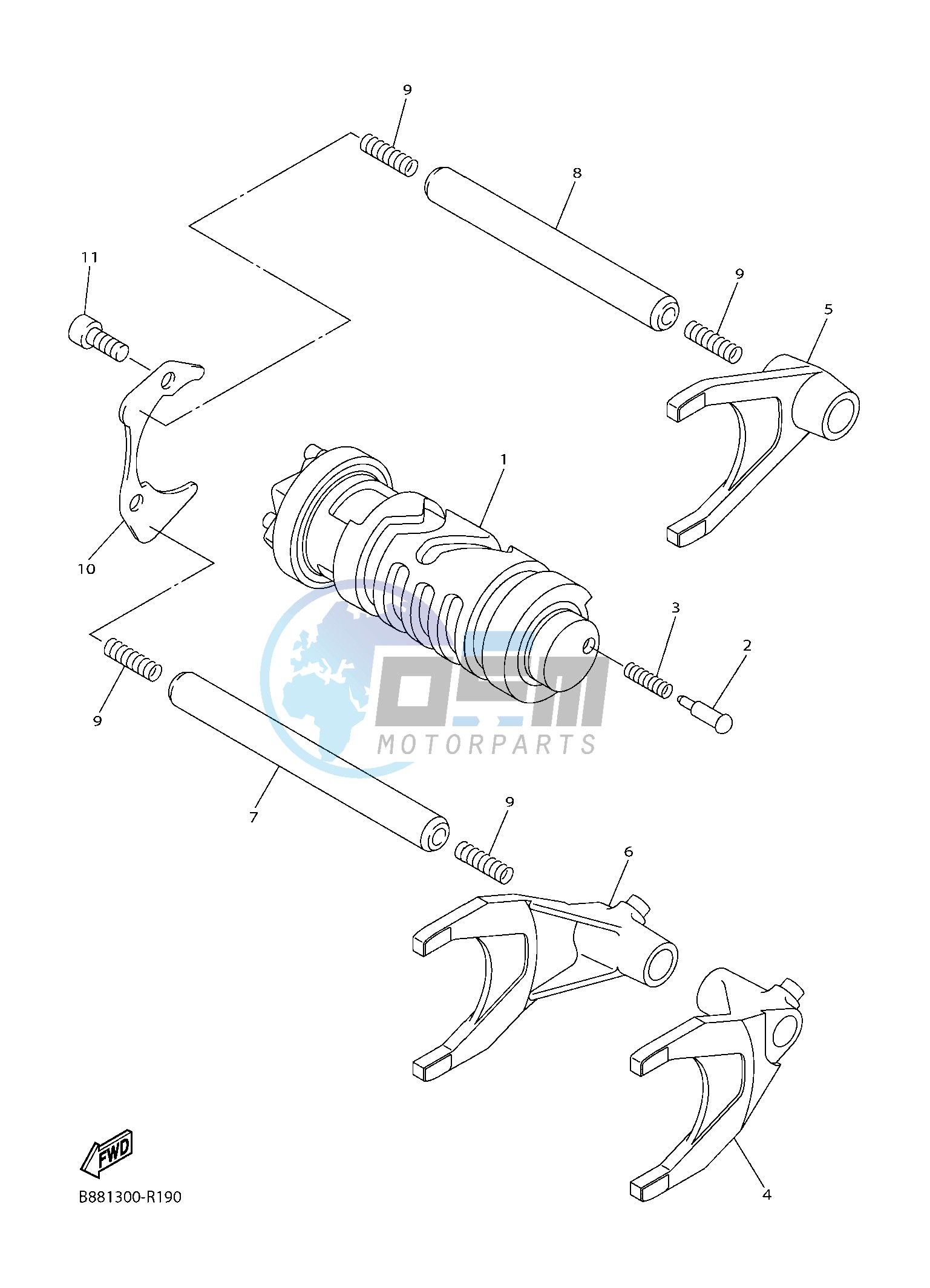 SHIFT CAM & FORK