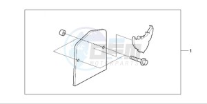 VT750CA9 KO / MK ST drawing BACKREST PLATE