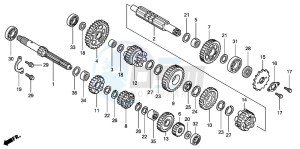 CBR125RS drawing TRANSMISSION