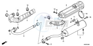 TRX500FED TRX500FE Europe Direct - (ED) drawing EXHAUST MUFFLER