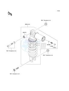 ZR 1000 B [Z1000 EUROPEAN] (B7F-B9F) 0B8F drawing SHOCK ABSORBER-- S- --- B7F_B8F- -