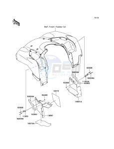 KVF750_4X4 KVF750D9F EU GB drawing Flap