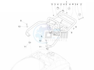 LXV 125 4T 3V IE NOABS E3 (APAC) drawing Rear luggage rack