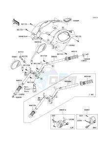 AN 112 D (D6F-D7F) D7F drawing HANDLEBAR