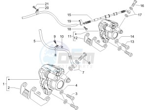 Runner 200 VXR 4t drawing Brakes hose  - Calipers