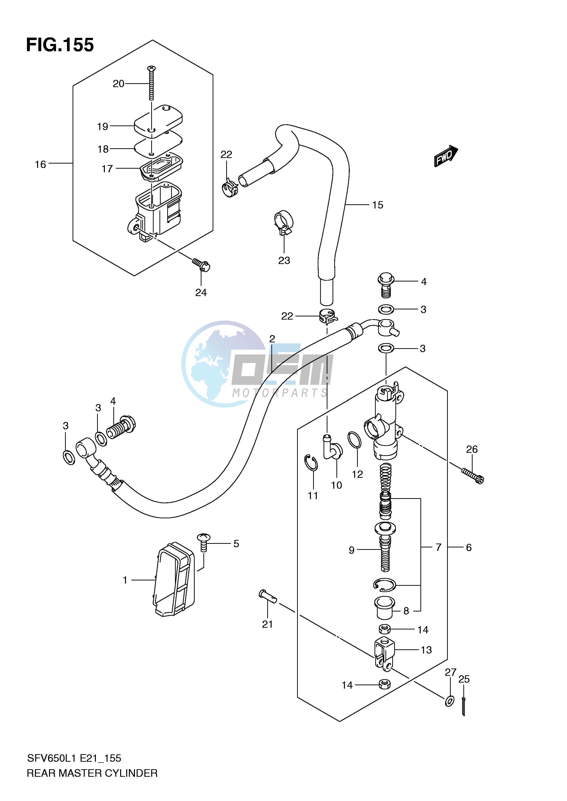 REAR MASTER CYLINDER (SFV650UL1 E24)