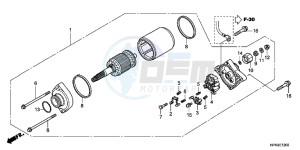 TRX420TMC drawing STARTING MOTOR