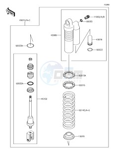 KX85 KX85CHF EU drawing Shock Absorber(s)