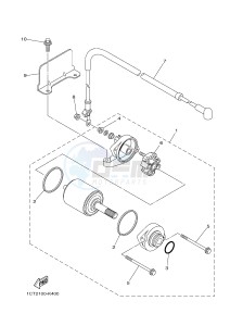 YFM450FWAD YFM45GPXG GRIZZLY 450 EPS (2LCB) drawing STARTING MOTOR