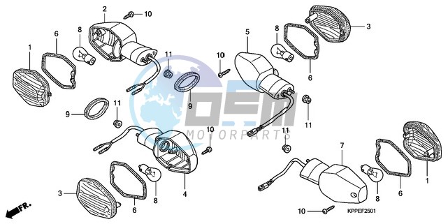 WINKER (CBR125RW7/RW9/RWA)