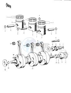 KH 250 A S(A5-S) drawing CRANKSHAFT_PISTONS