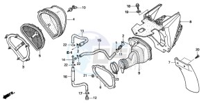 CRF450R drawing AIR CLEANER (CRF450R5,6,7,8)