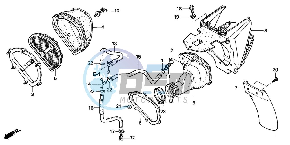 AIR CLEANER (CRF450R5,6,7,8)