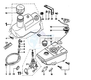 SPEEDAKE - 50 cc drawing FUEL TANK