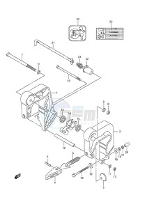 DF 9.9A drawing Clamp Bracket Non-Remote Control