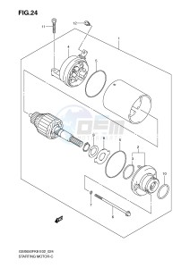 GSX650F (E2) Katana drawing STARTING MOTOR