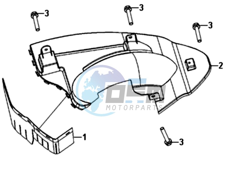 REAR FENDER - MUDGUARD -