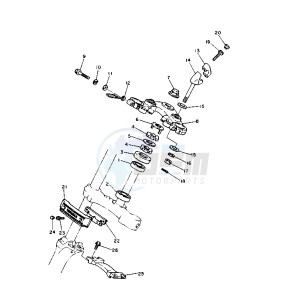 XV VIRAGO 11000 drawing STEERING