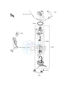 KLX125 KLX125CDS XX (EU ME A(FRICA) drawing Fuel Pump