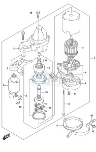 DF 150 drawing Starting Motor