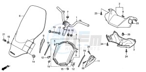 FES125A S-WING drawing HANDLE PIPE/HANDLE COVER (FES1257/A7)(FES1507/A7)