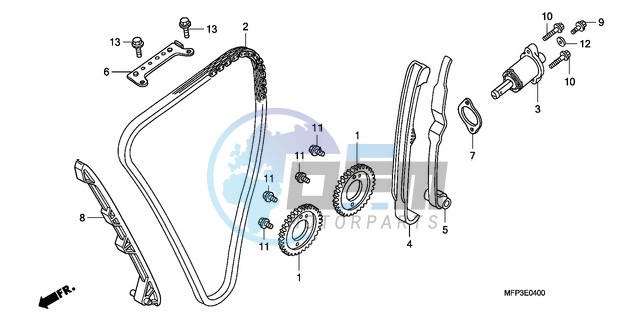 CAM CHAIN/TENSIONER