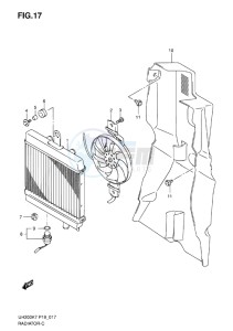 UH200 BURGMAN EU drawing RADIATOR