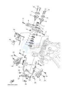 XSR900 MTM850 (BAE1) drawing STEERING