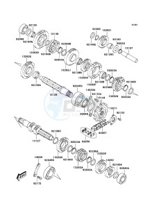 KFX400 KSF400A6F EU drawing Transmission