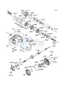 KVF360 4x4 KVF360ACF EU GB drawing Drive Shaft-Rear