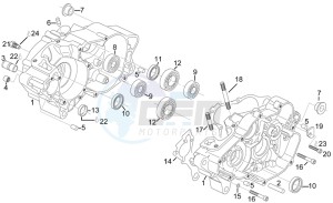 RX 125 (eng. 122cc) drawing Crankcase