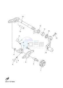 WR450F (2GC2 2GC3 2GC4 2GC4) drawing SHIFT SHAFT