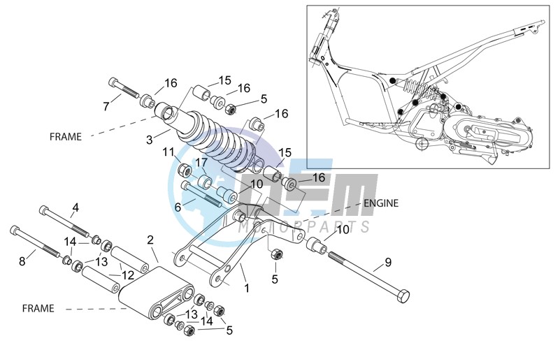 Connect. Elements - Rear shock abs.