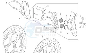 RSV 2 1000 drawing Front brake caliper