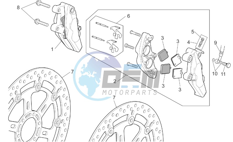 Front brake caliper