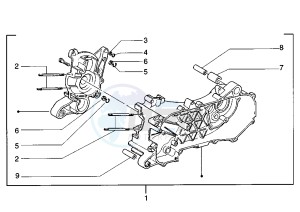 Zip 50 RST drawing Crankcase