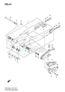 RM-Z 250 drawing REAR SWING ARM (L3-L4) L5