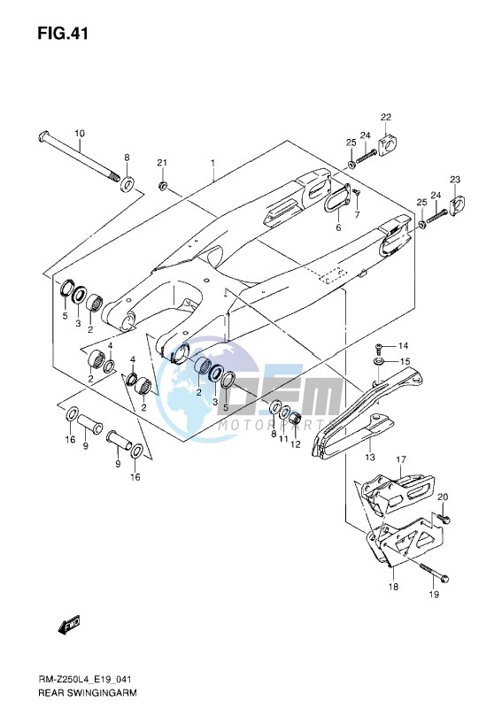 REAR SWING ARM (L3-L4) L5