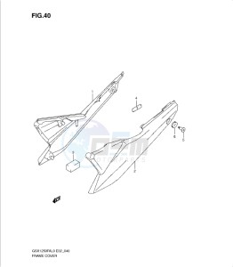 GSX1250 FA drawing FRAME COVER