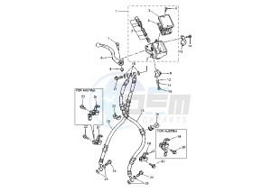 XJR 1200 drawing FRONT MASTER CYLINDER 1