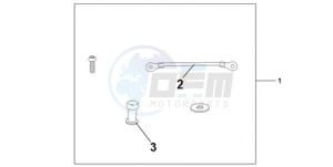 CBR1000RR9 France - (F / CMF REP) drawing TANK BAG ATT KIT