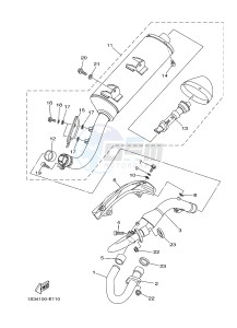 YFM700R YFM700RE RAPTOR 700R (1PE6 1PE7 1PE8) drawing EXHAUST