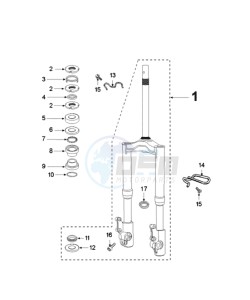 FIGHT 3 N drawing FRONT FORK / STEERINGHEAD