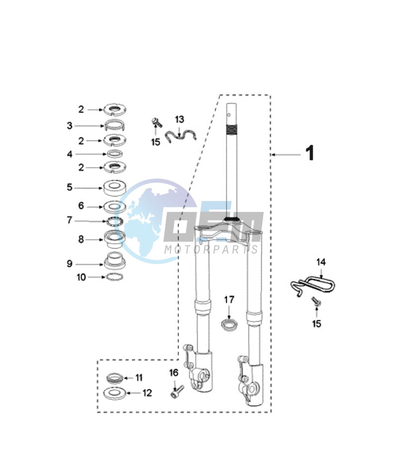 FRONT FORK / STEERINGHEAD