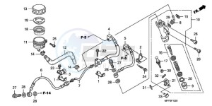 CB1300SA9 KO / ABS BCT TY2 drawing RR. BRAKE MASTER CYLINDER (CB1300A/CB1300SA)