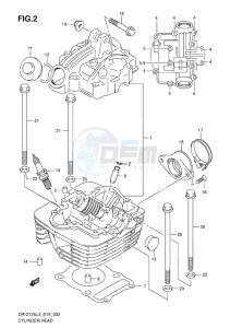 DR-Z125L EU drawing CYLINDER HEAD