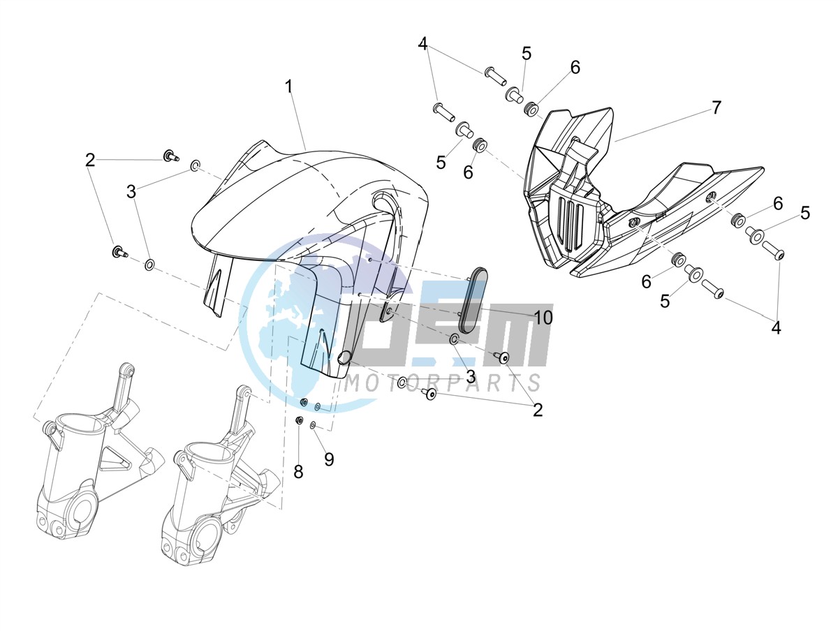 Front mudguard-Pillar