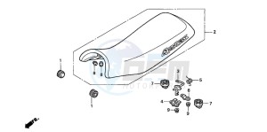 TRX300EX SPORTRAX drawing SEAT