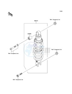 Z750 ZR750LBF FR GB XX (EU ME A(FRICA) drawing Shock Absorber(s)